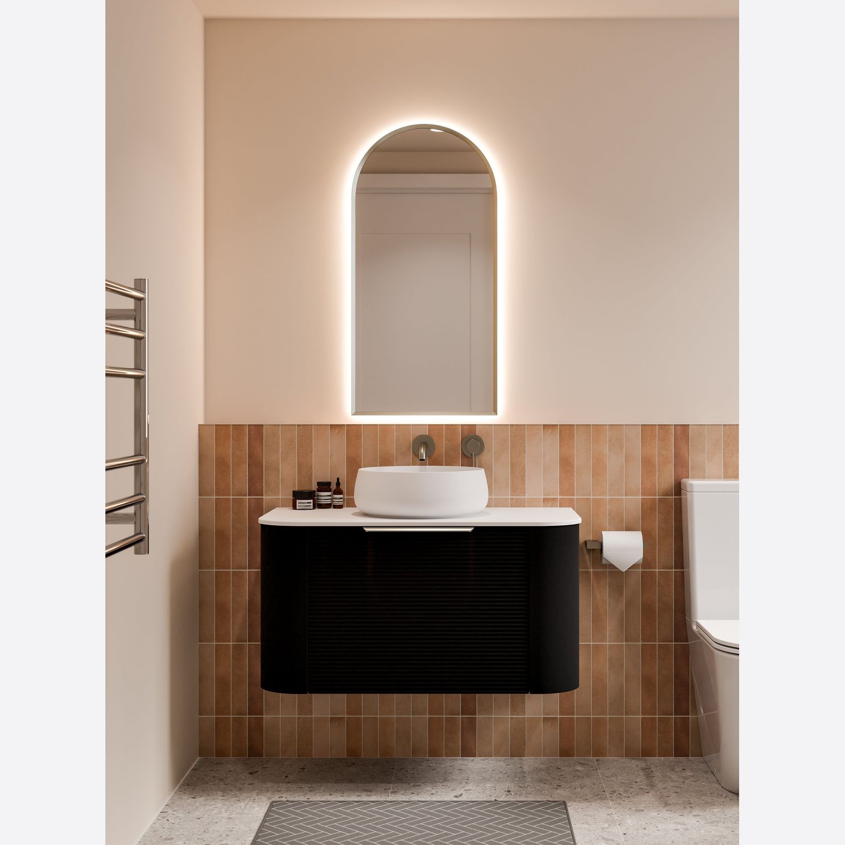 Nature 900 Vanity | Flat Slab Top & Orchard Front gallery detail image