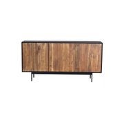NAKITA Sideboard Buffet 160 cm Solid Acacia Wood - Honey & Black gallery detail image