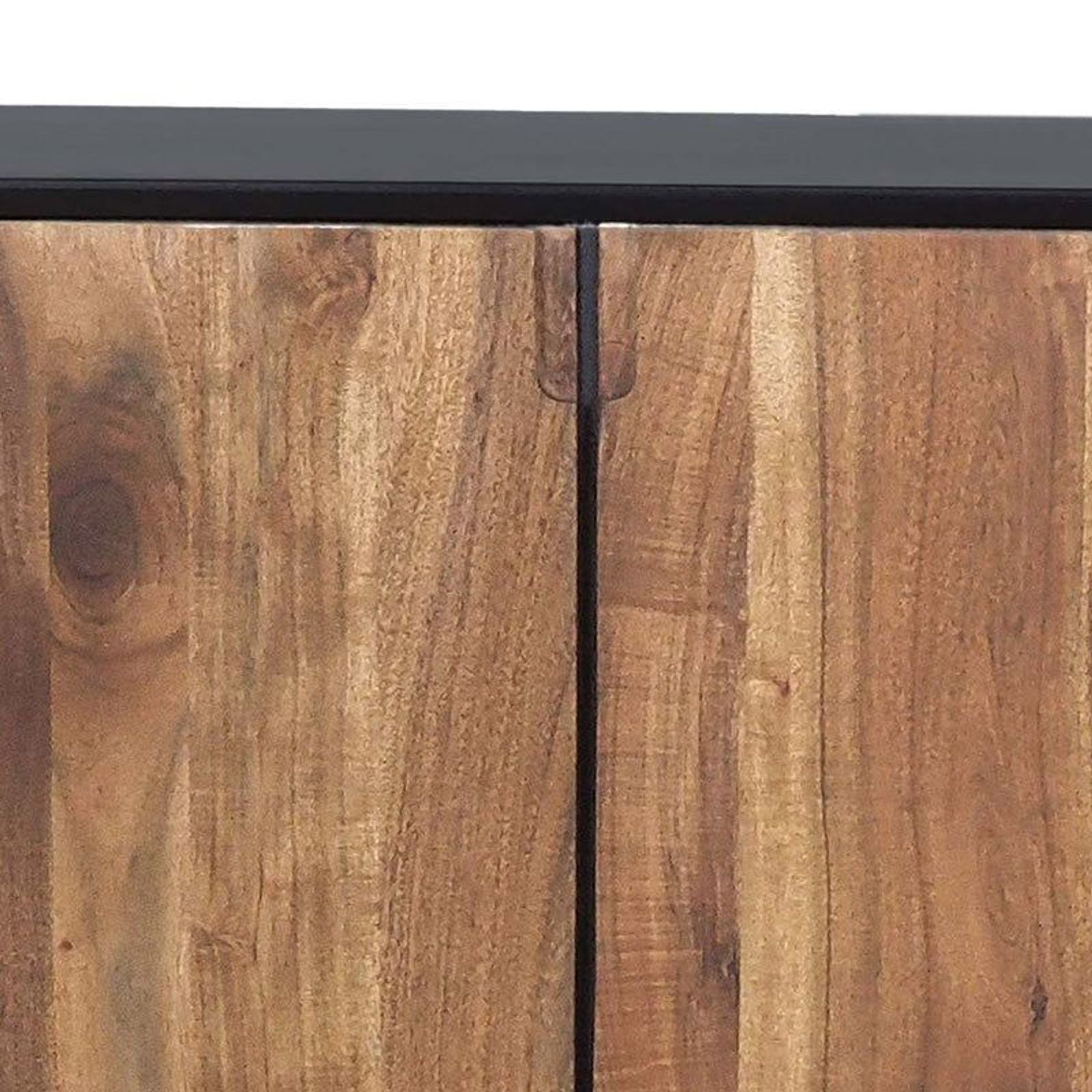 NAKITA Sideboard Buffet 160 cm Solid Acacia Wood - Honey & Black gallery detail image