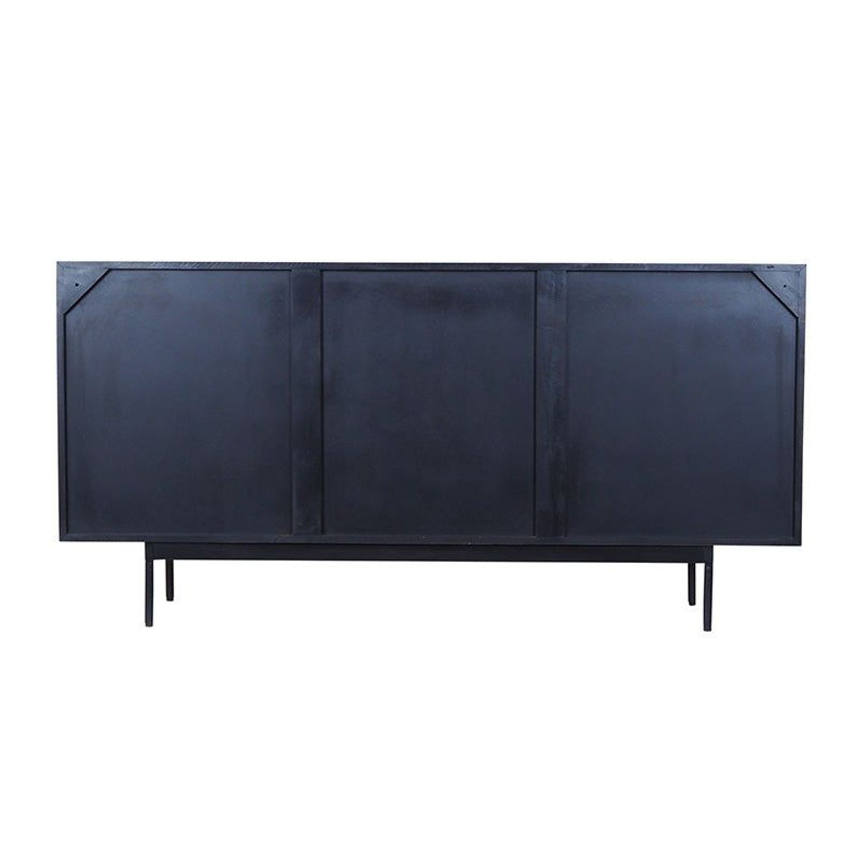 NAKITA Sideboard Buffet 160 cm Solid Acacia Wood - Honey & Black gallery detail image