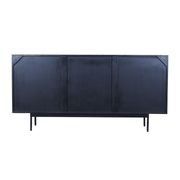 NAKITA Sideboard Buffet 160 cm Solid Acacia Wood - Honey & Black gallery detail image