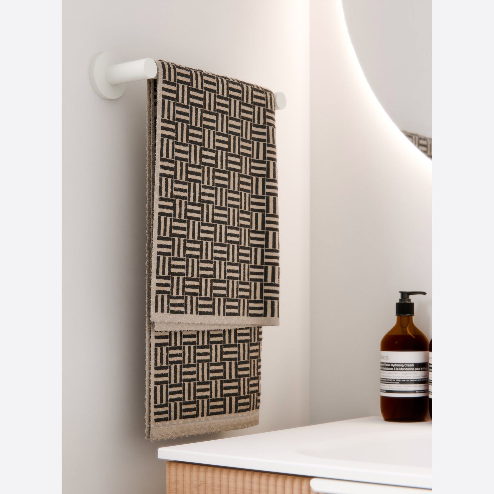 Nature Hand Towel Rail 300mm gallery detail image