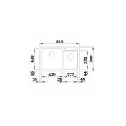 Blanco Naya 8 Double Bowl Inset Sink - White gallery detail image