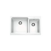 Blanco Naya 8 Double Bowl Inset Sink - White gallery detail image