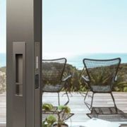 Mardeco 'M' Series Flush Pull Euro Lock Set Key Locking Polished Chrome for Timber and Aluminum Doors PC8104/SET *No Cylinder* gallery detail image