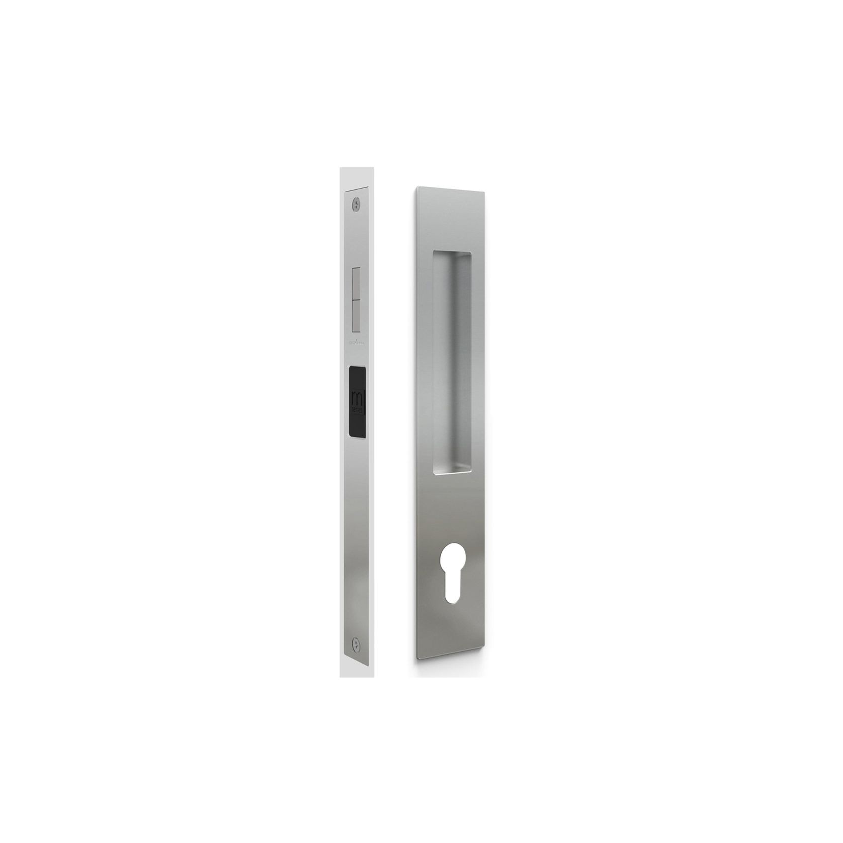 Mardeco 'M' Series Flush Pull Euro Lock Set Key Locking Polished Chrome for Timber and Aluminum Doors PC8104/SET *No Cylinder* gallery detail image