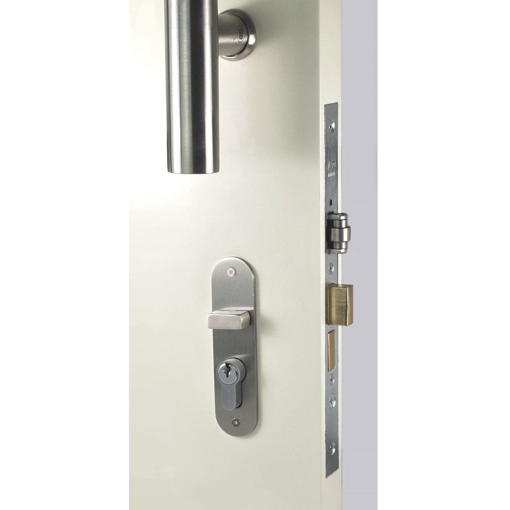 Nidus OZI 3 Roller Mortice Lock Radius OZICRL804OLRADSS gallery detail image