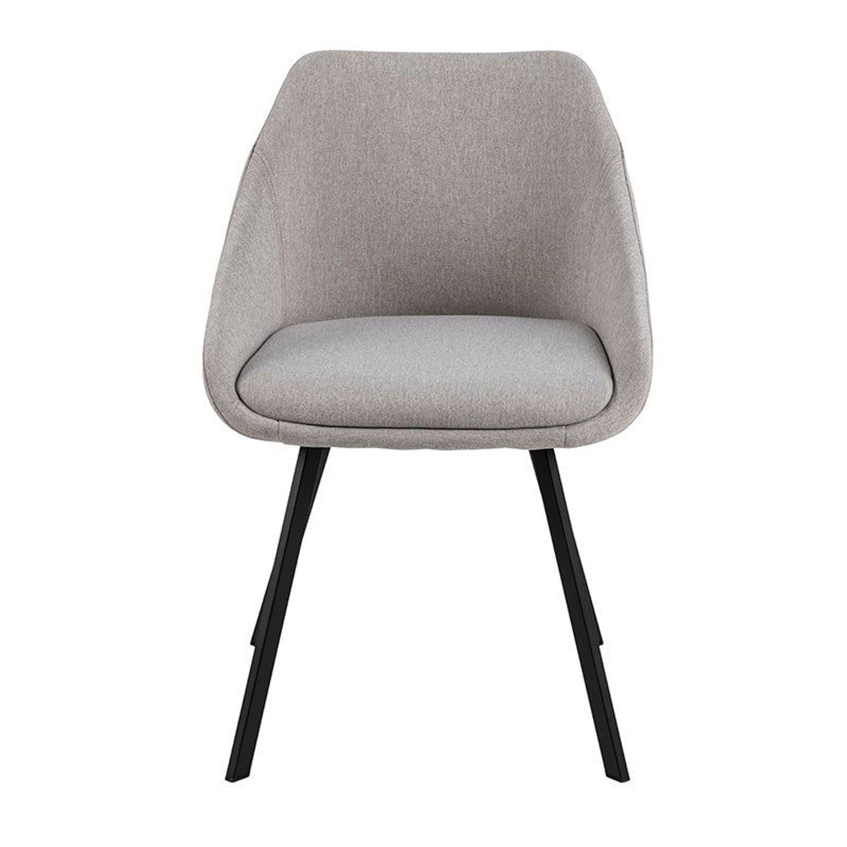 NILES Dining Chair - Beige & Black gallery detail image