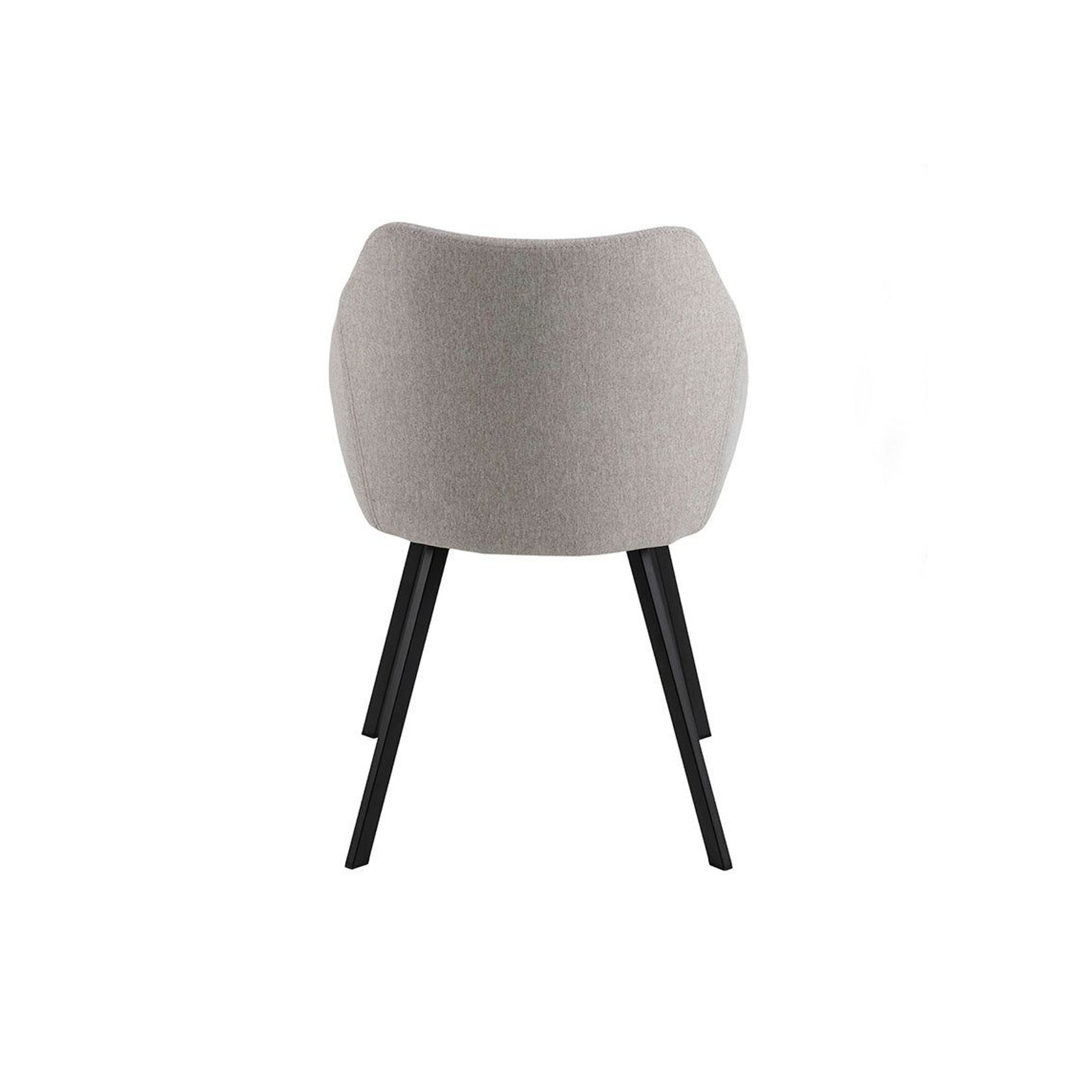 NILES Dining Chair - Beige & Black gallery detail image