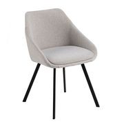 NILES Dining Chair - Beige & Black gallery detail image