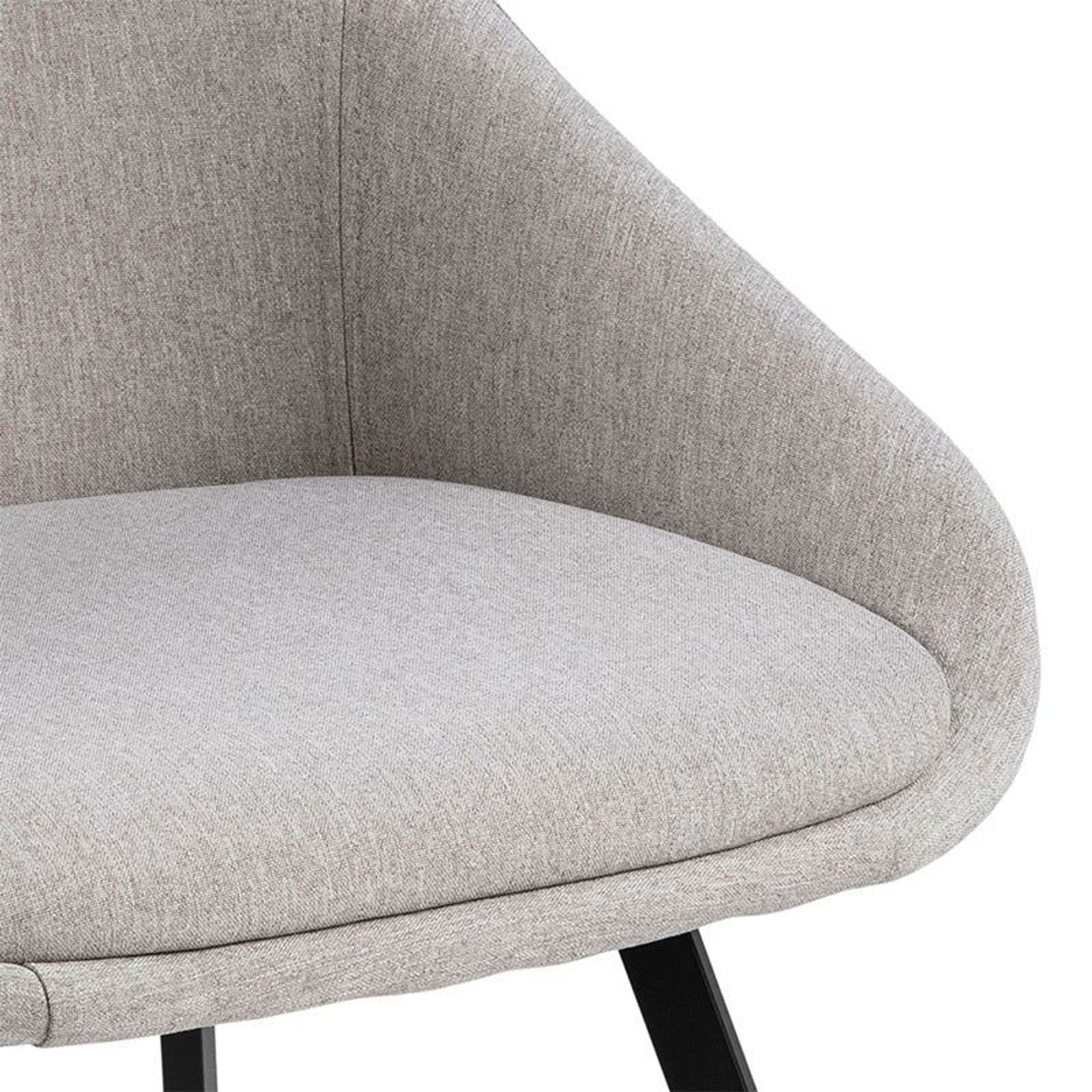 NILES Dining Chair - Beige & Black gallery detail image