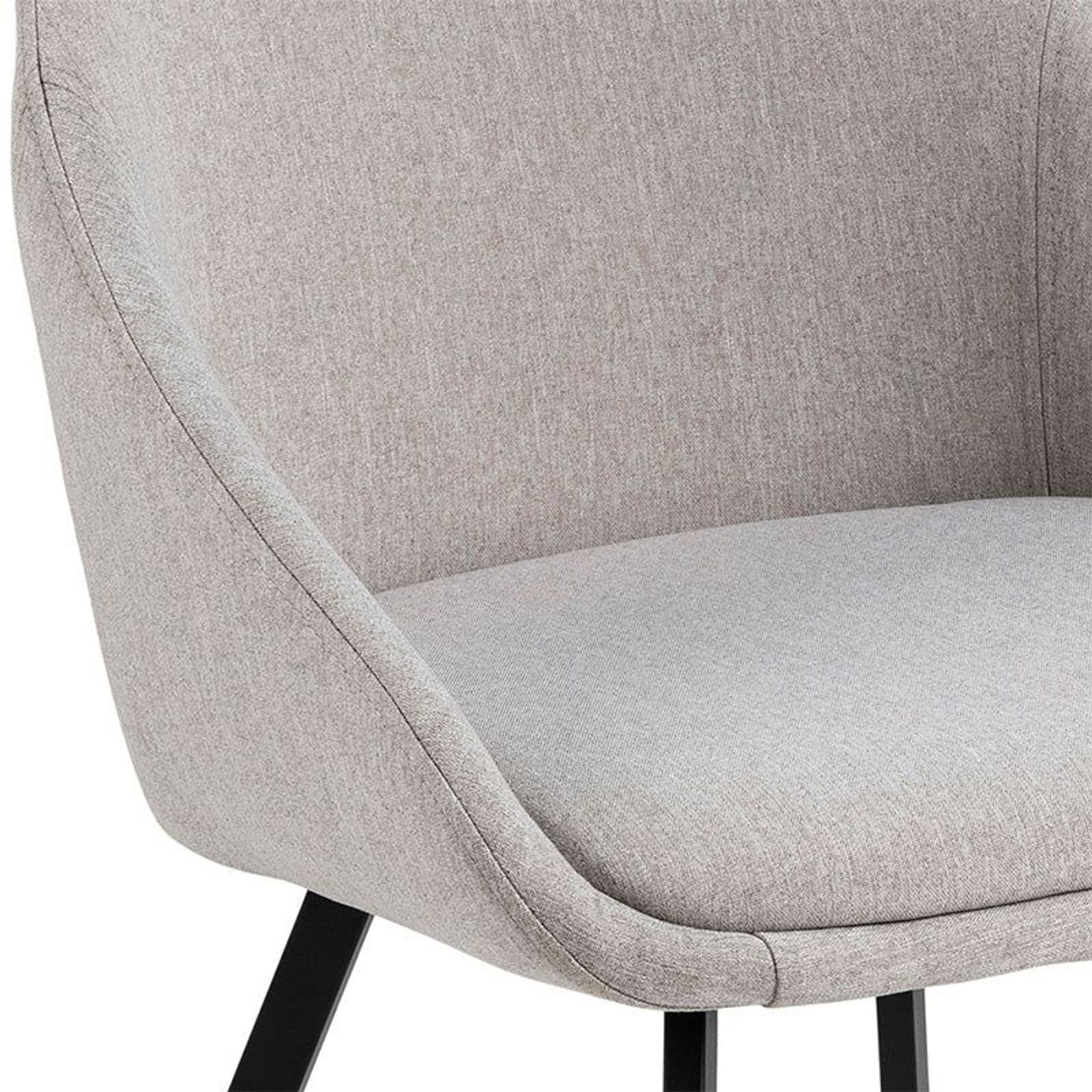 NILES Dining Chair - Beige & Black gallery detail image