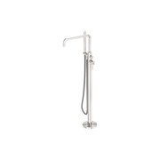 Zen SS316L Freestanding Bath Mixer & Outdoor Shower Hose | Brushed Nickel gallery detail image