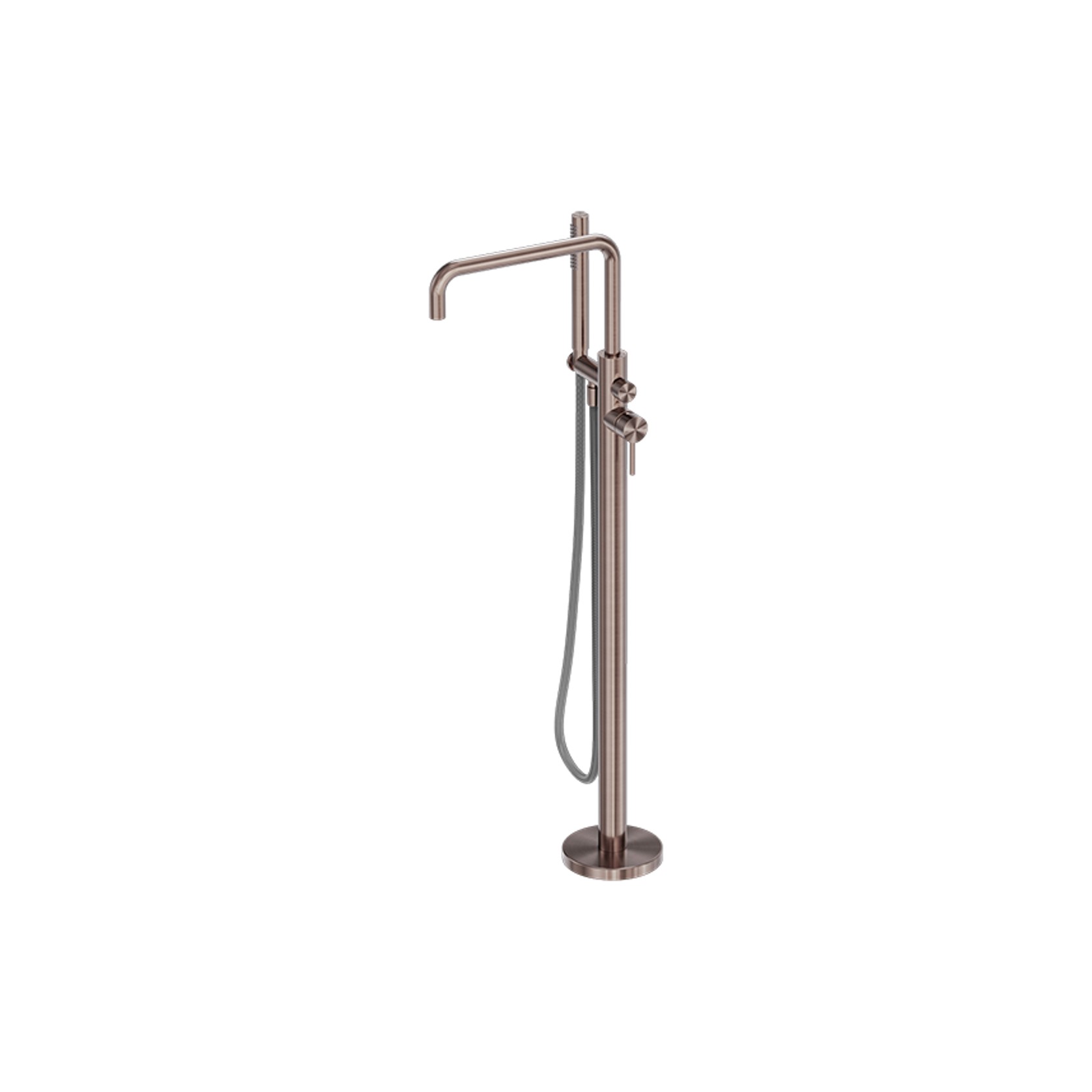 Zen SS316L Freestanding Bath Mixer & Outdoor Shower Hose | Brushed Bronze gallery detail image