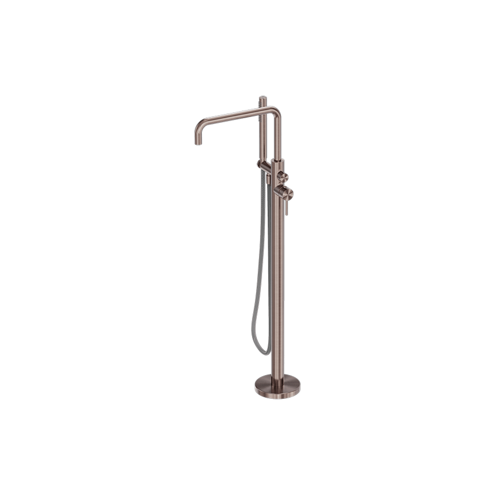 Zen SS316L Freestanding Bath Mixer & Outdoor Shower Hose | Brushed Bronze gallery detail image
