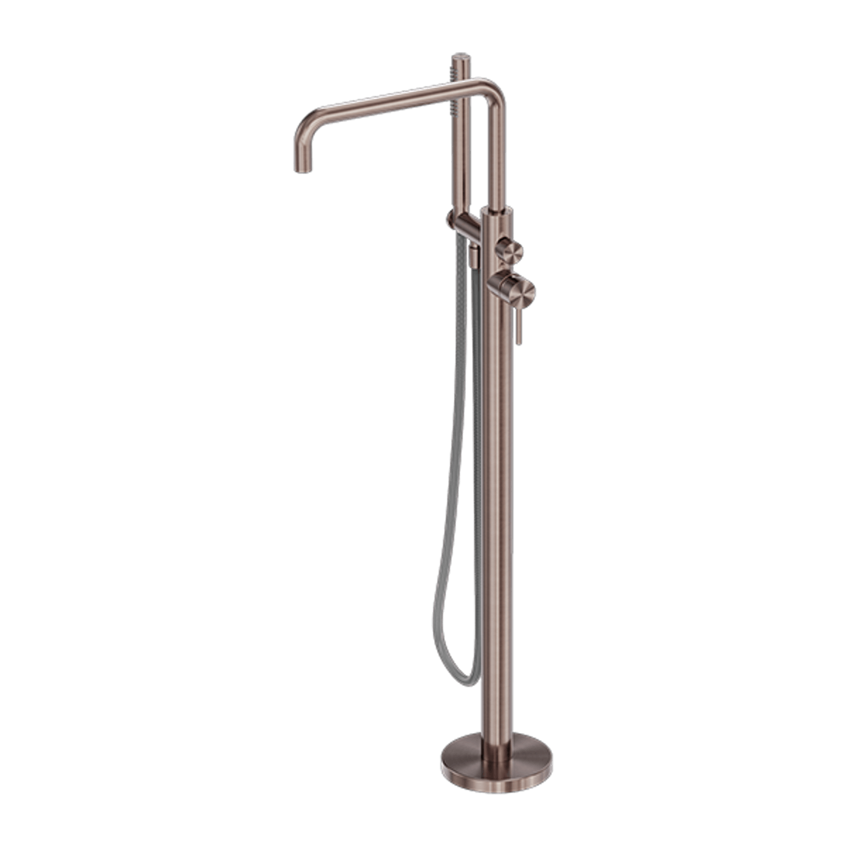 Zen SS316L Freestanding Bath Mixer & Outdoor Shower Hose | Brushed Bronze gallery detail image