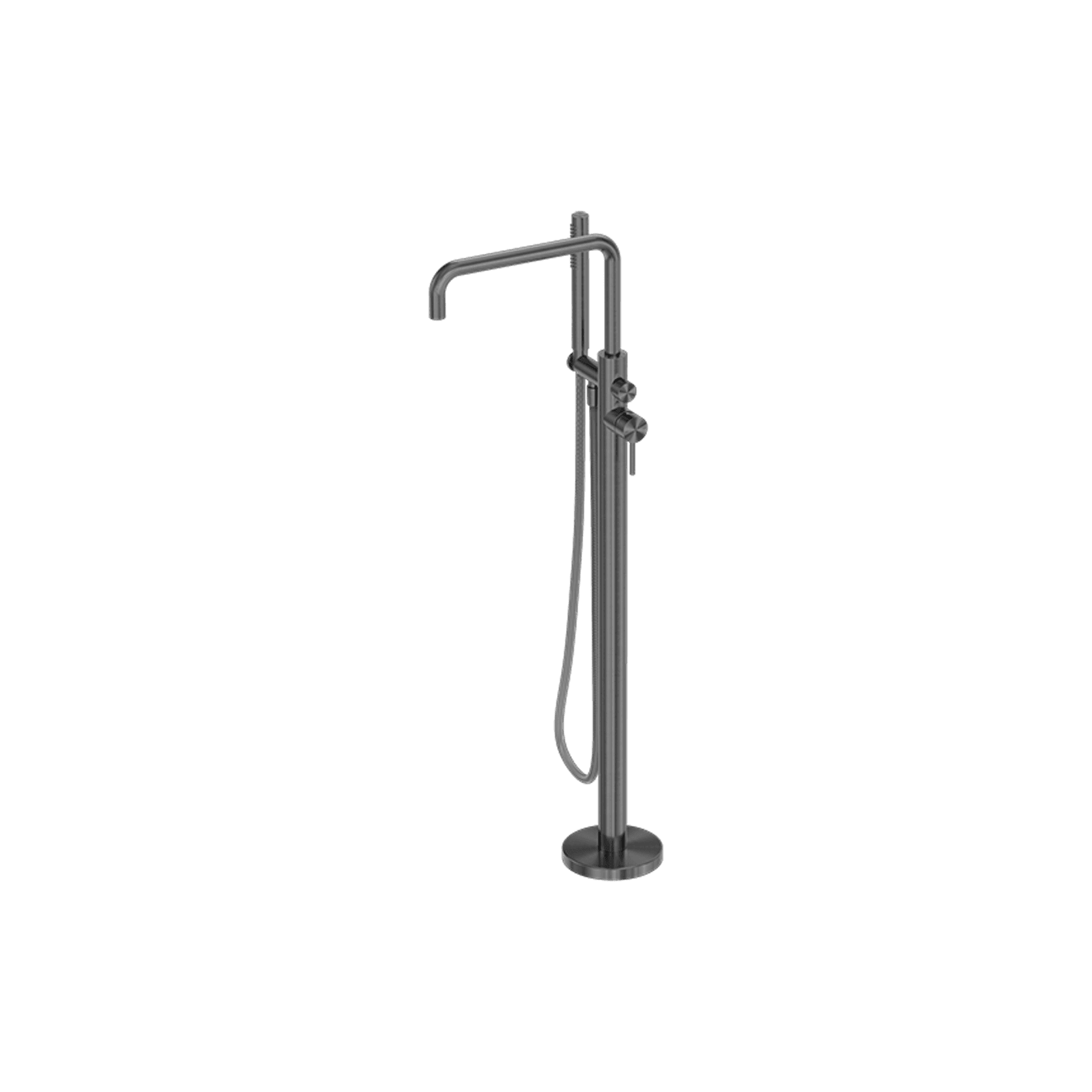 Zen SS316L Freestanding Bath Mixer & Outdoor Shower Hose | Graphite gallery detail image