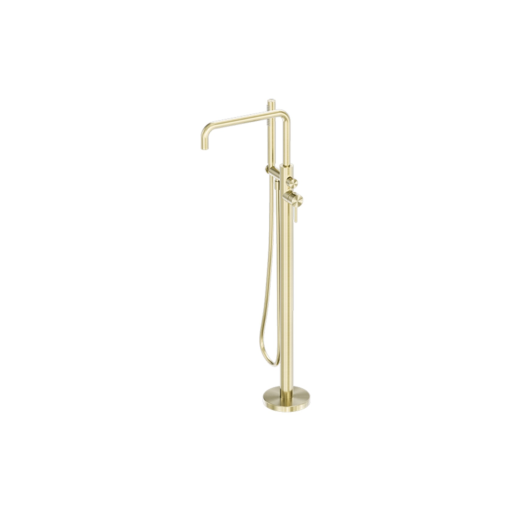 Zen SS316L Freestanding Bath Mixer | Brushed Gold gallery detail image