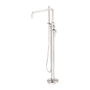 Zen SS316L Freestanding Bath Mixer | Brushed Nickel gallery detail image