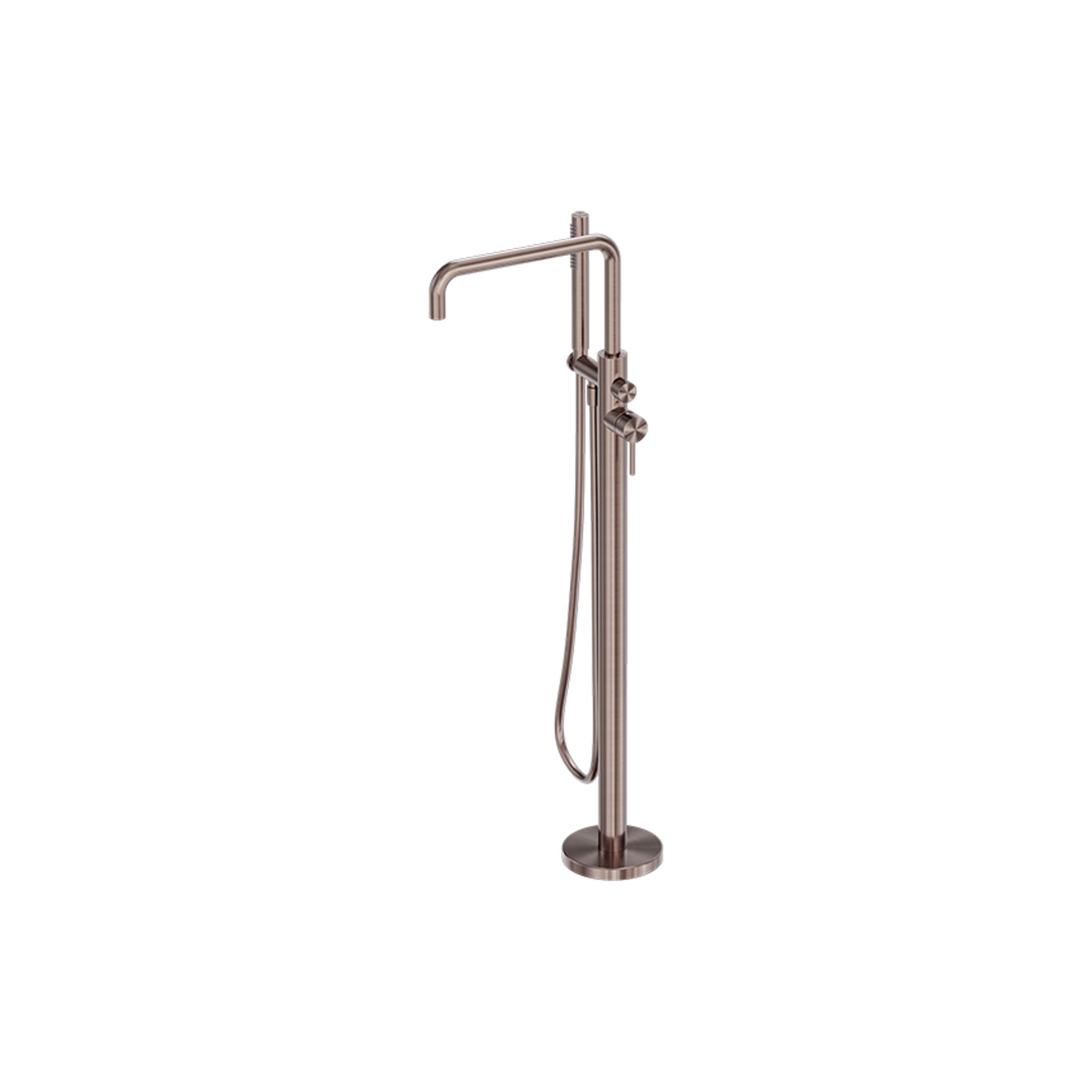 Zen SS316L Freestanding Bath Mixer | Brushed Bronze gallery detail image