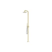 Zen SS316L Outdoor Freestanding Shower | Brushed Gold gallery detail image