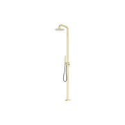 Zen SS316L Outdoor Freestanding Shower | Brushed Gold gallery detail image