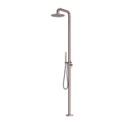 Zen SS316L Outdoor Freestanding Shower Column | Brushed Bronze gallery detail image