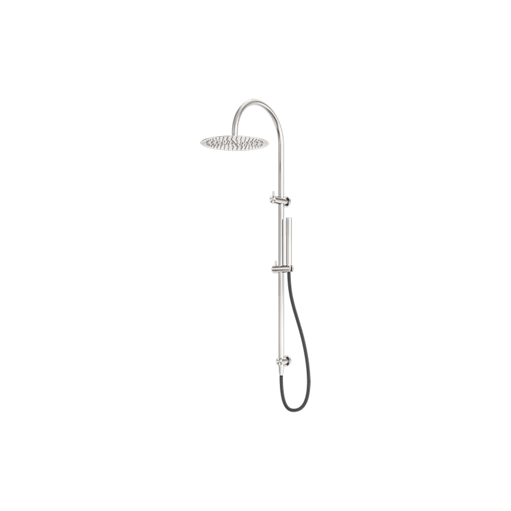Zen SS316L Twin Shower & Outdoor Shower Hose | Brushed Nickel gallery detail image