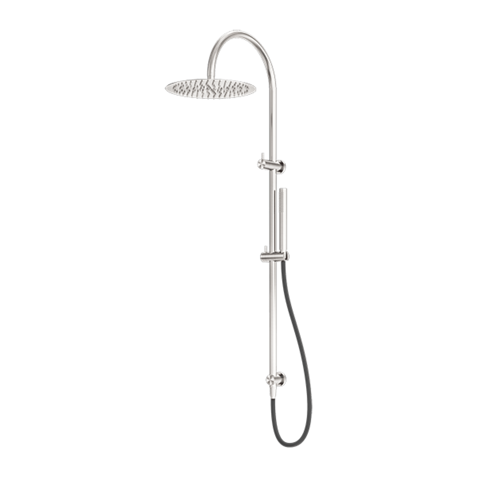 Zen SS316L Twin Shower & Outdoor Shower Hose | Brushed Nickel gallery detail image