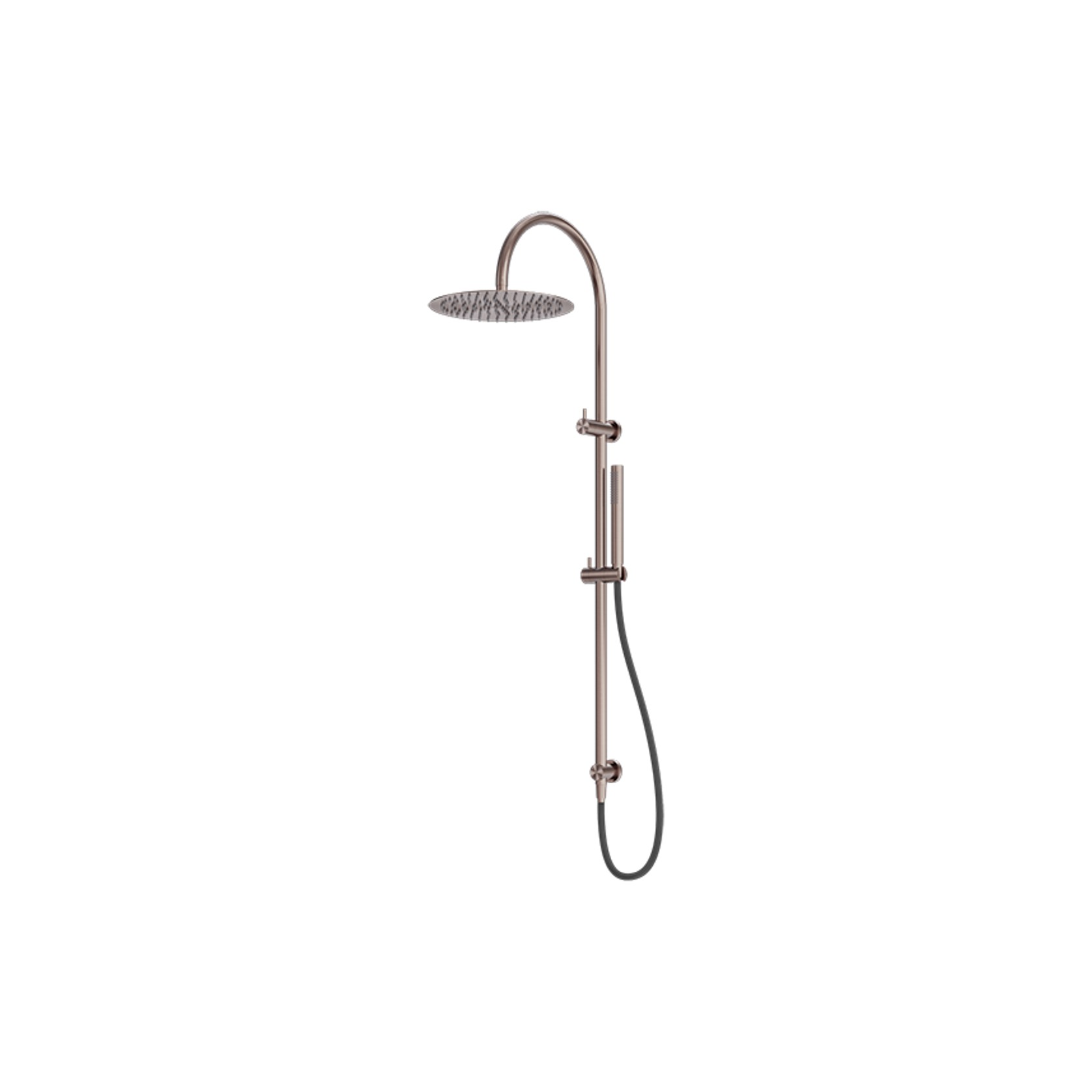 Zen SS316L Twin Shower & Outdoor Shower Hose | Brushed Bronze gallery detail image