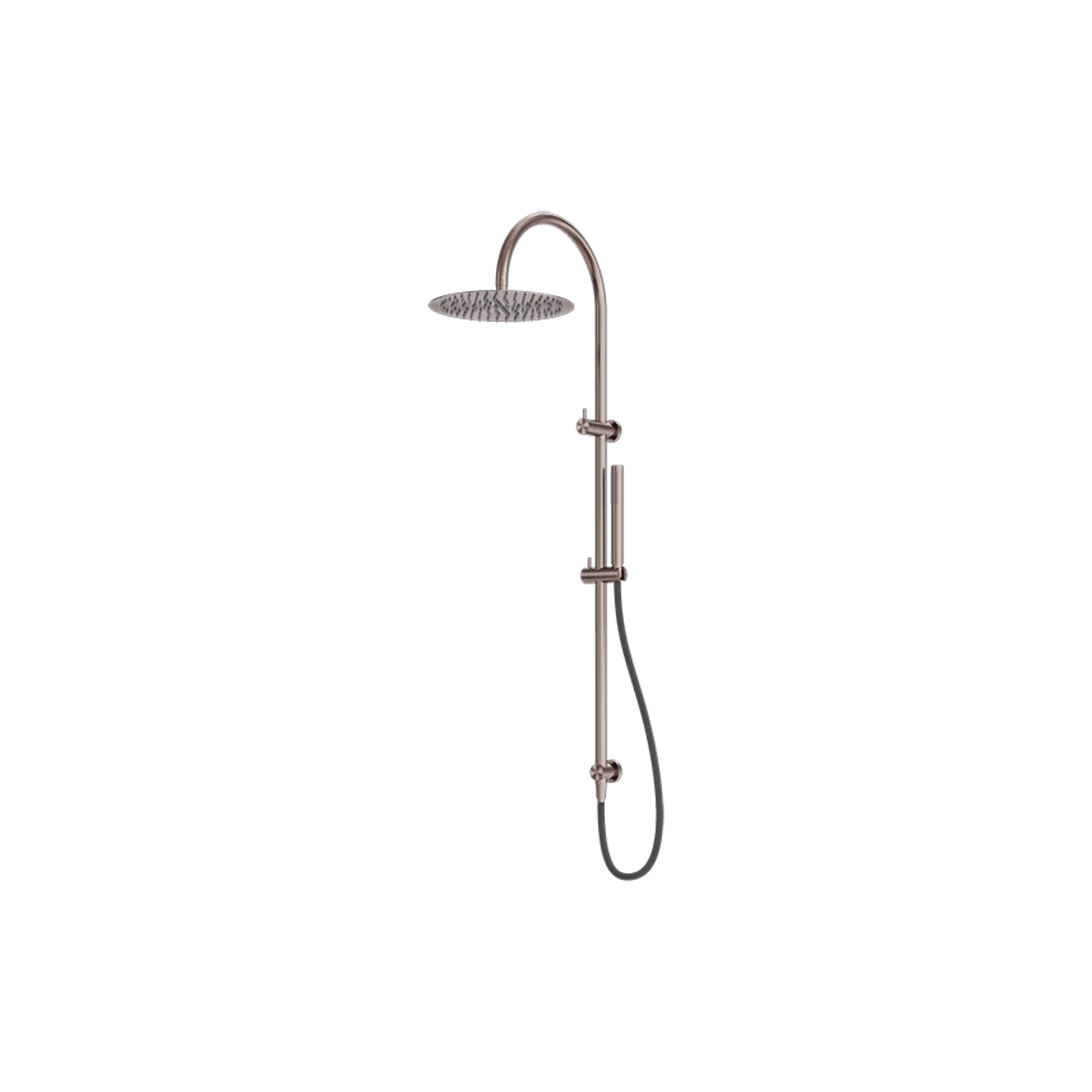 Zen SS316L Twin Shower & Outdoor Shower Hose | Brushed Bronze gallery detail image
