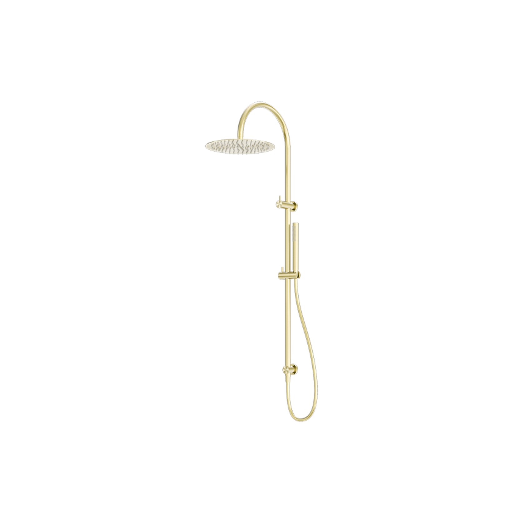 Zen SS316L Twin Shower | Brushed Gold gallery detail image