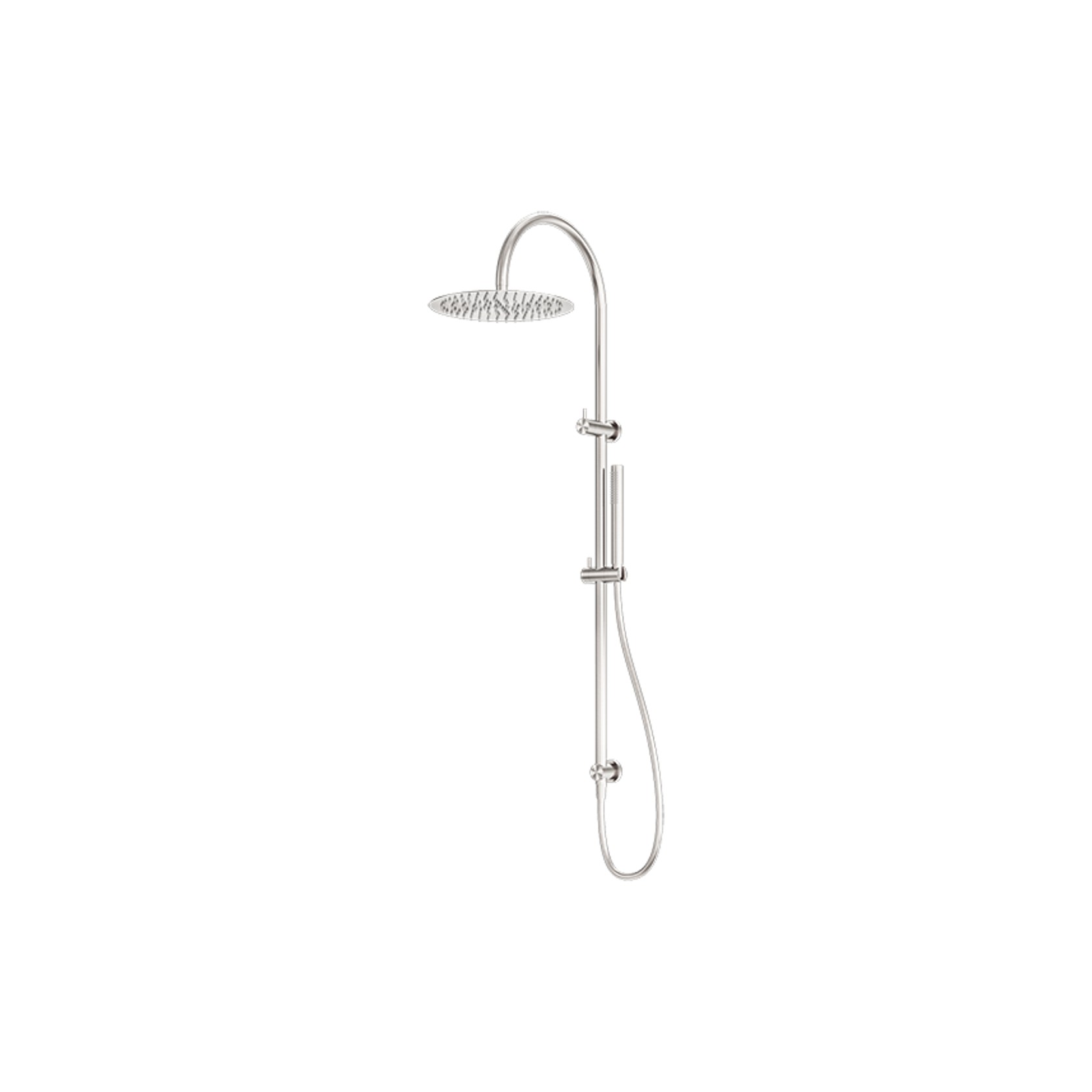 Zen SS316L Twin Shower | Brushed Nickel gallery detail image