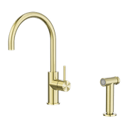 Zen SS316L Kitchen Mixer & Hand Spray | Brushed Gold gallery detail image
