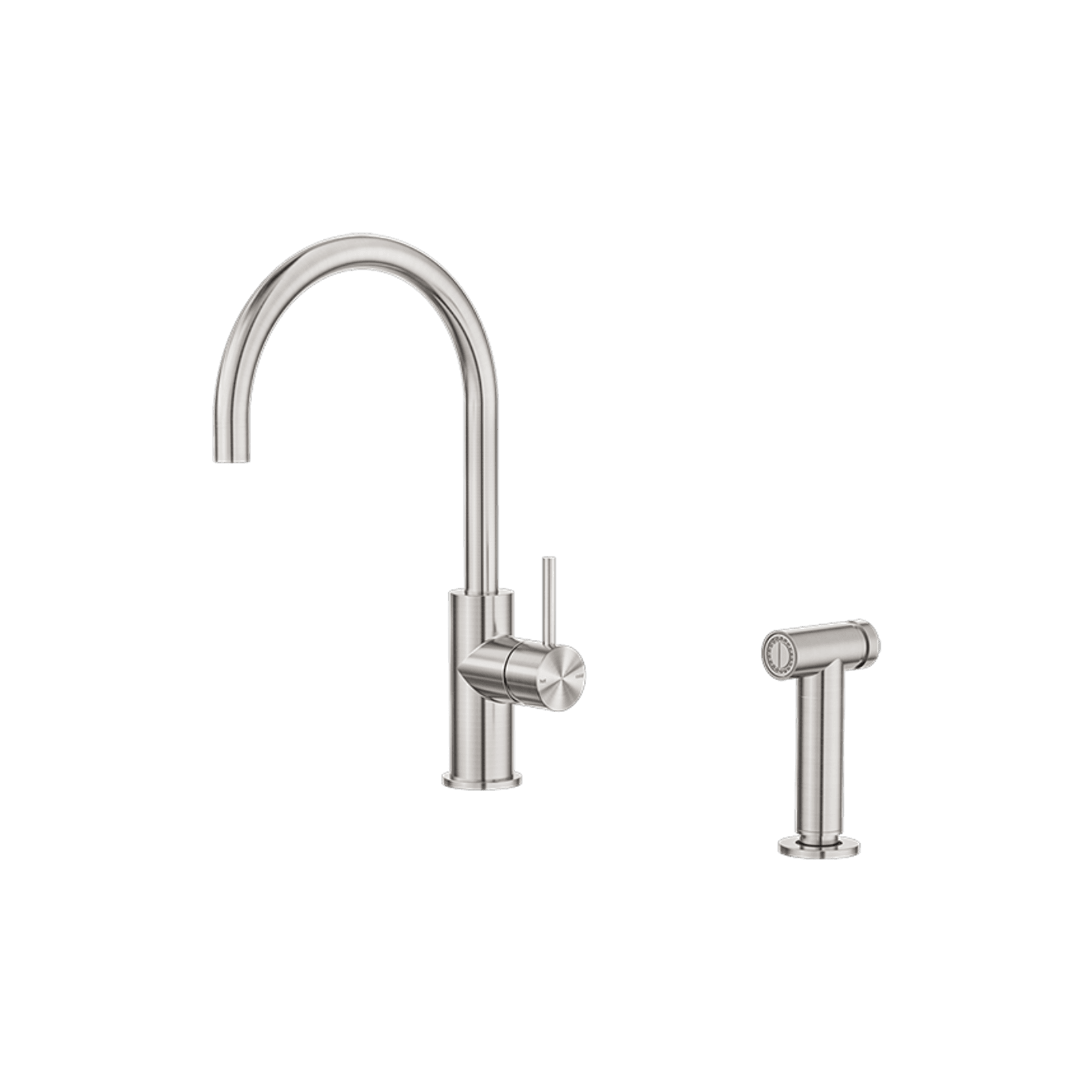 Zen SS316L Kitchen Mixer & Hand Spray | Brushed Nickel gallery detail image