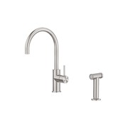 Zen SS316L Kitchen Mixer & Hand Spray | Brushed Nickel gallery detail image