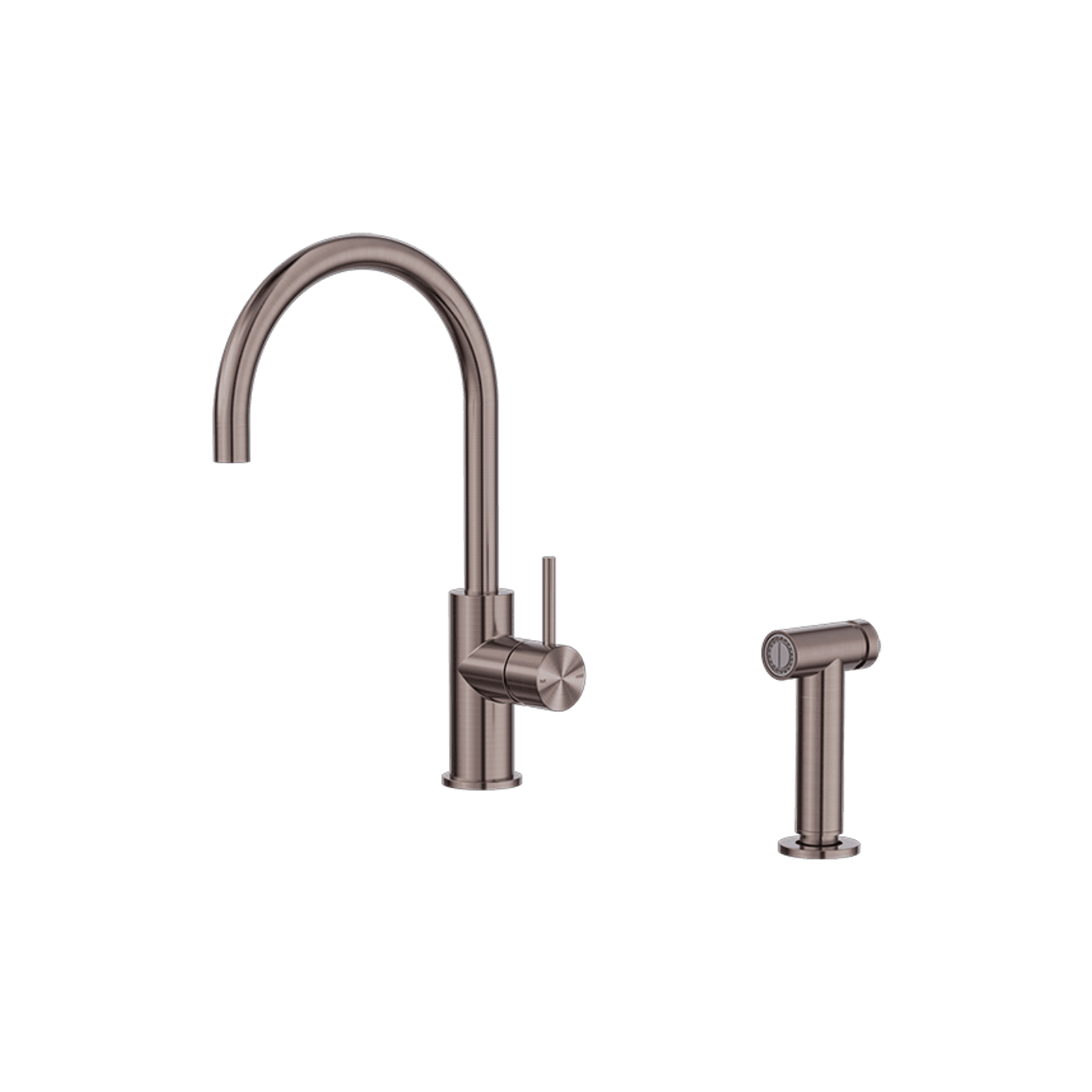 Zen SS316L Kitchen Mixer & Hand Spray | Brushed Bronze gallery detail image