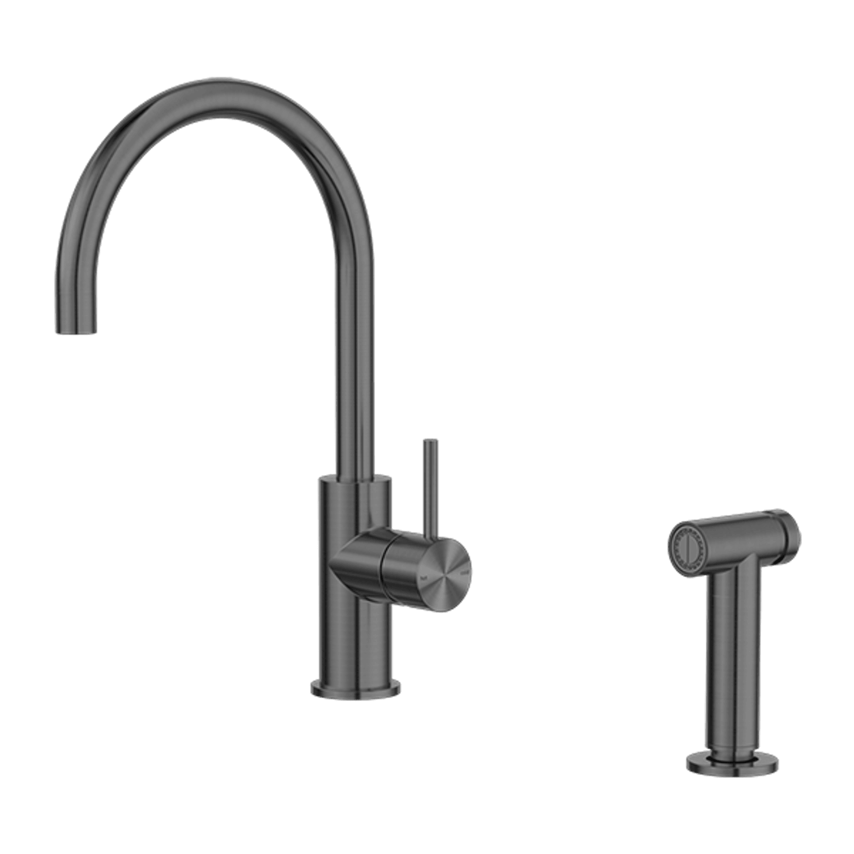 Zen SS316L Kitchen Mixer & Hand Spray | Graphite gallery detail image