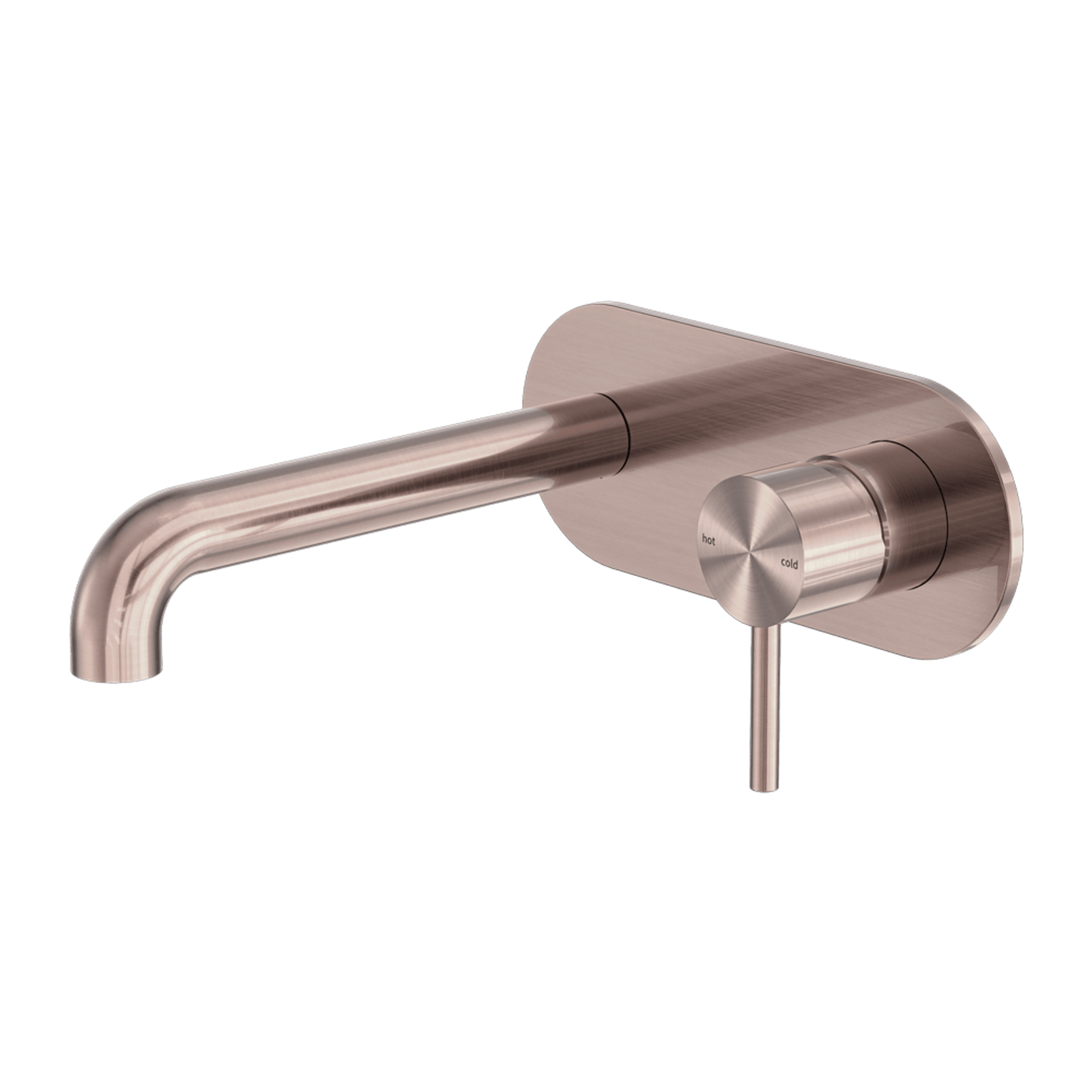 Zen SS316L Wall Basin/Bath Mixer 230mm Spout | Brushed Bronze gallery detail image