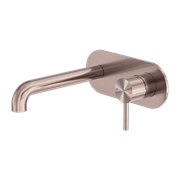 Zen SS316L Wall Basin/Bath Mixer 230mm Spout | Brushed Bronze gallery detail image