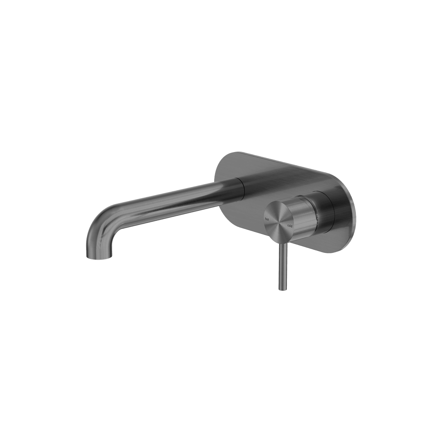 Zen SS316L Wall Basin/Bath Mixer 230mm Spout | Graphite gallery detail image