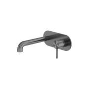 Zen SS316L Wall Basin/Bath Mixer 230mm Spout | Graphite gallery detail image
