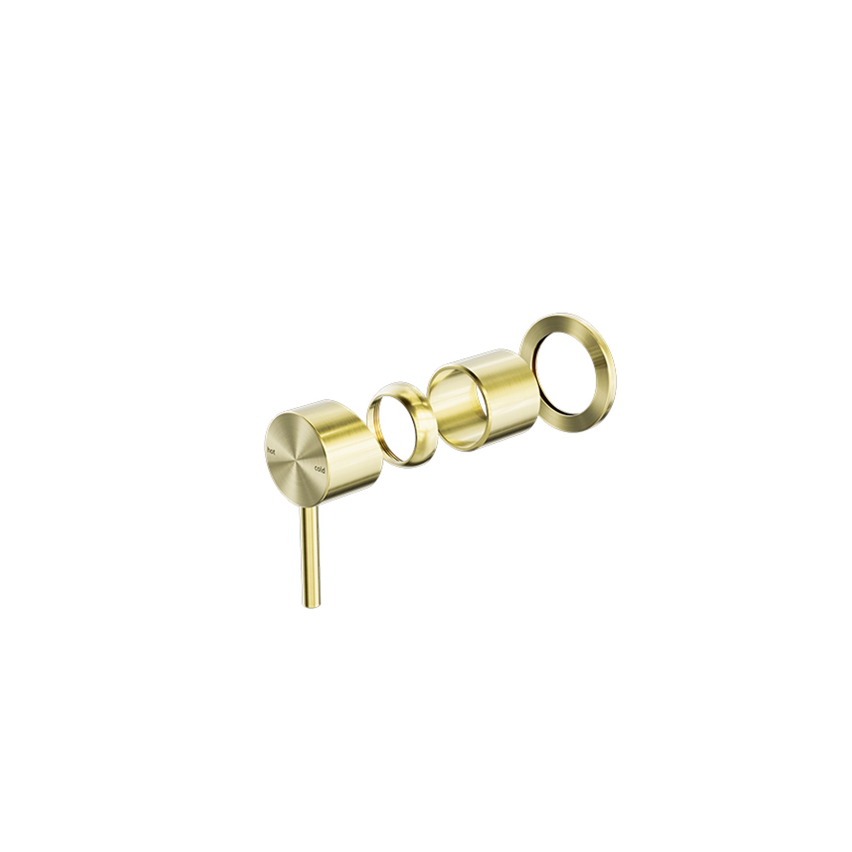 Zen SS316L Shower Mixer Trim Kits | Brushed Gold gallery detail image