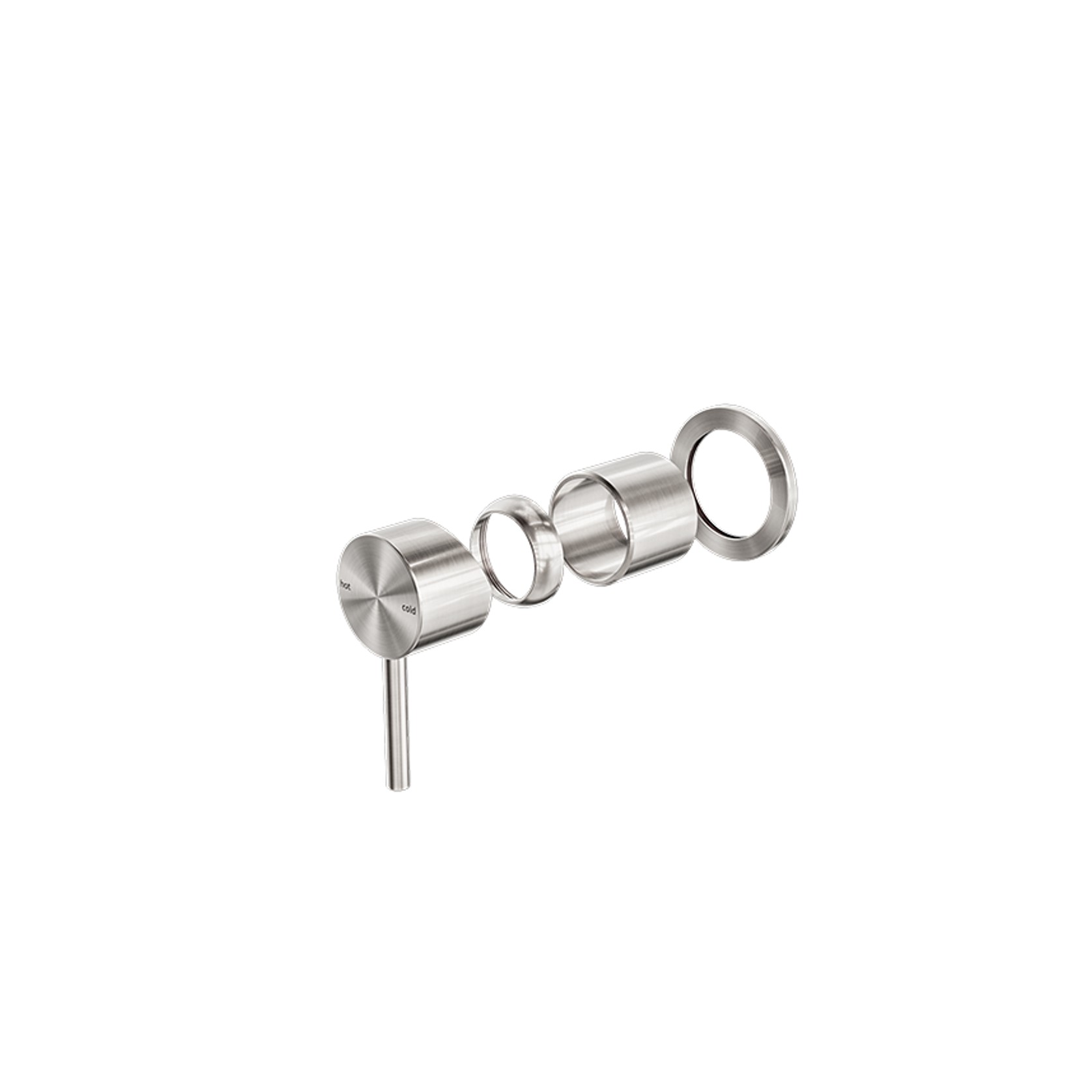 Zen SS316L Shower Mixer Trim Kits | Brushed Nickel gallery detail image