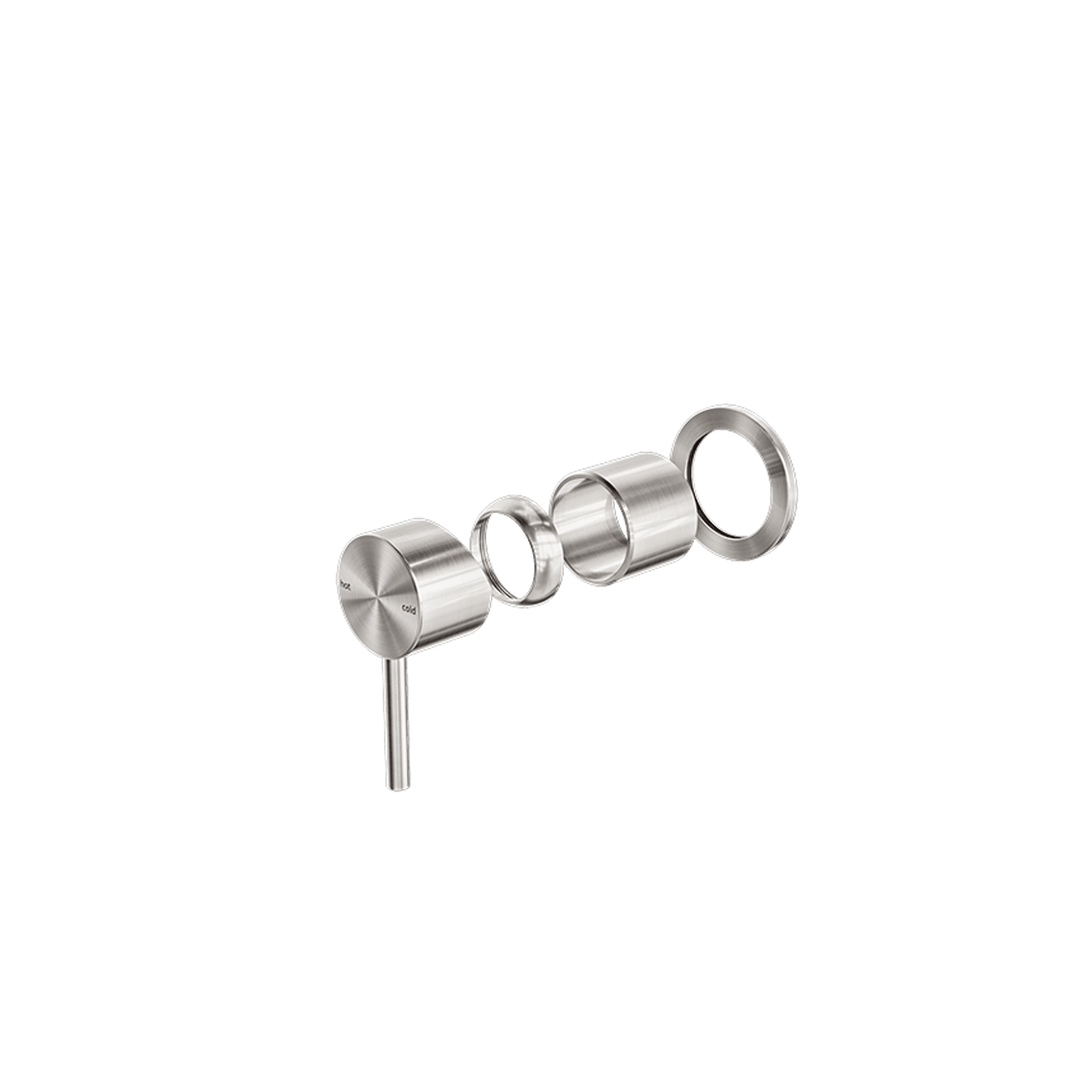 Zen SS316L Shower Mixer Trim Kits | Brushed Nickel gallery detail image