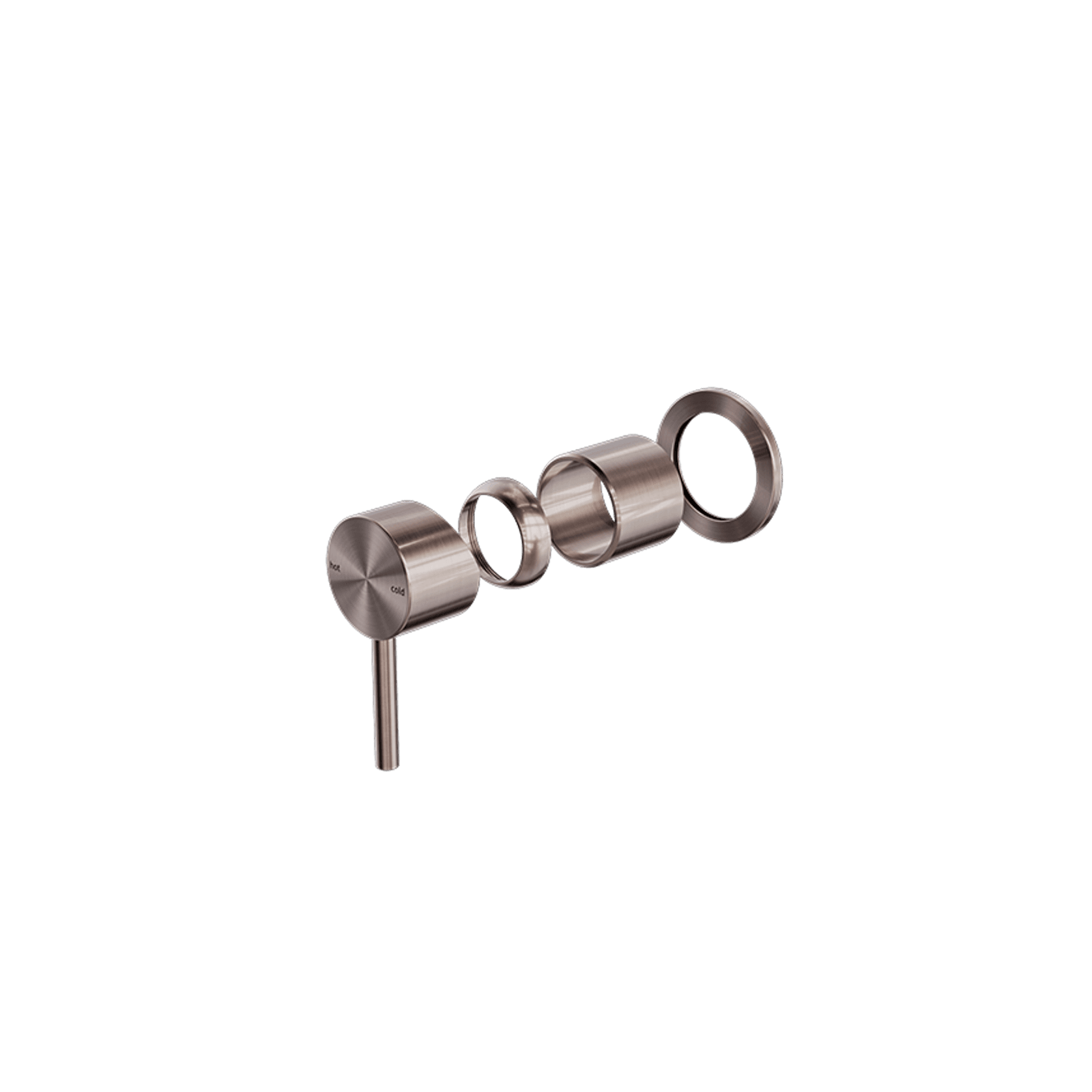 Zen SS316L Shower Mixer Trim Kits | Brushed Bronze gallery detail image