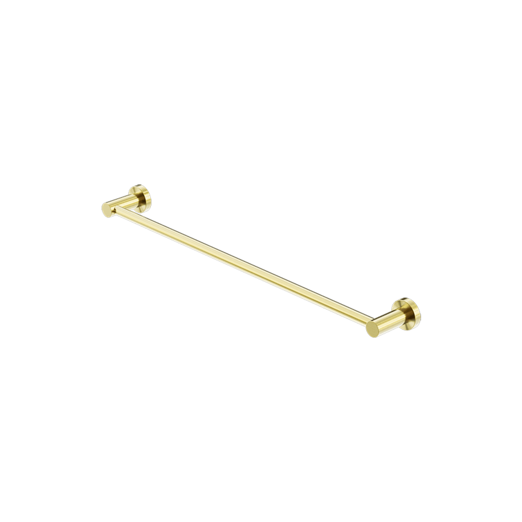 Mecca Single Towel Rail 600mm Brushed Gold gallery detail image
