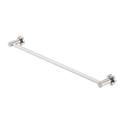 Mecca Single Towel Rail 600mm Brushed Nickel gallery detail image