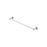 Mecca Single Towel Rail 600mm Brushed Nickel gallery detail image