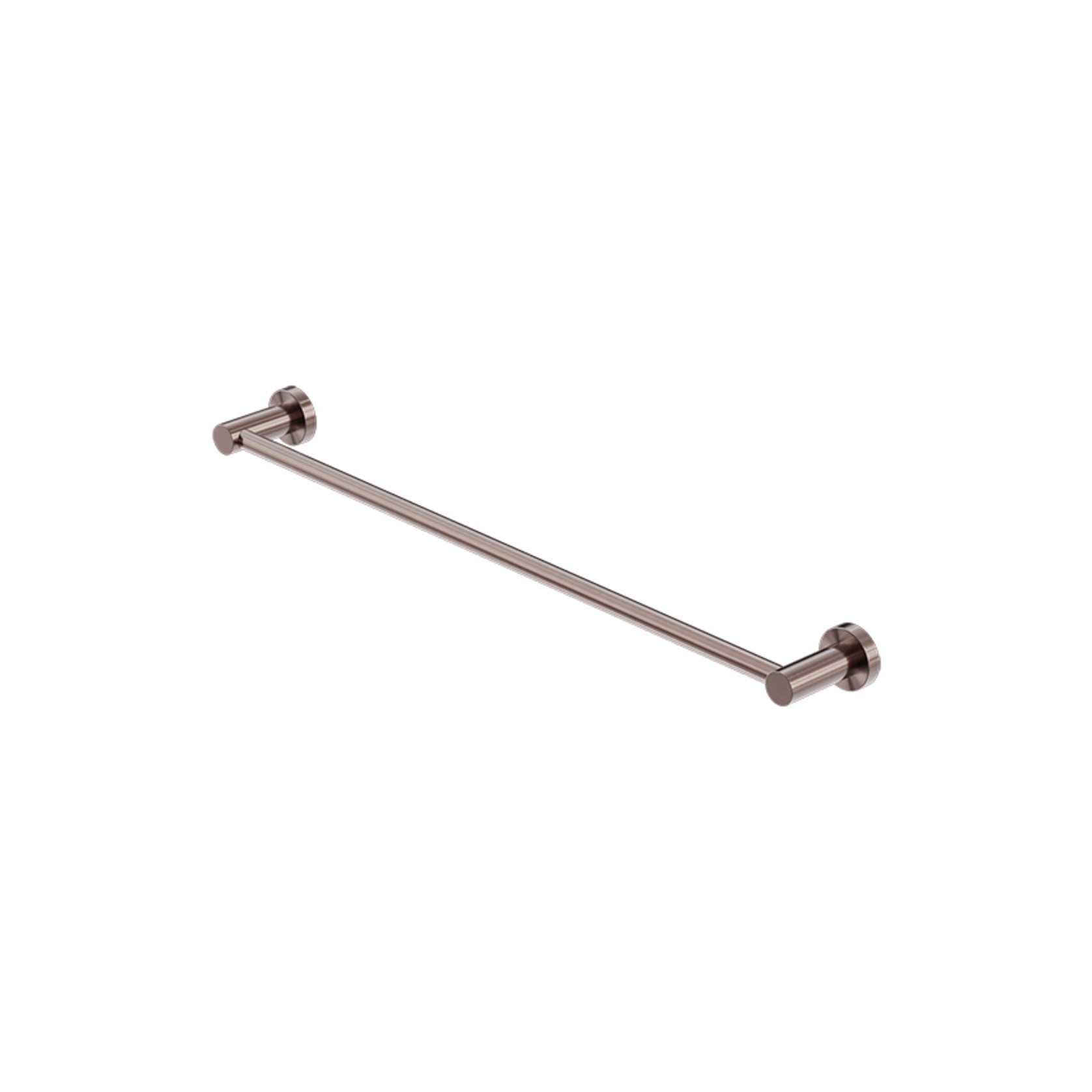 Mecca Single Towel Rail 600mm Brushed Bronze gallery detail image